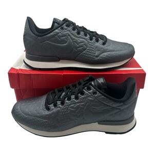 Nike Internationalist Jacquard Winter Shoes Womens 7.5 Metallic Black 859544-002